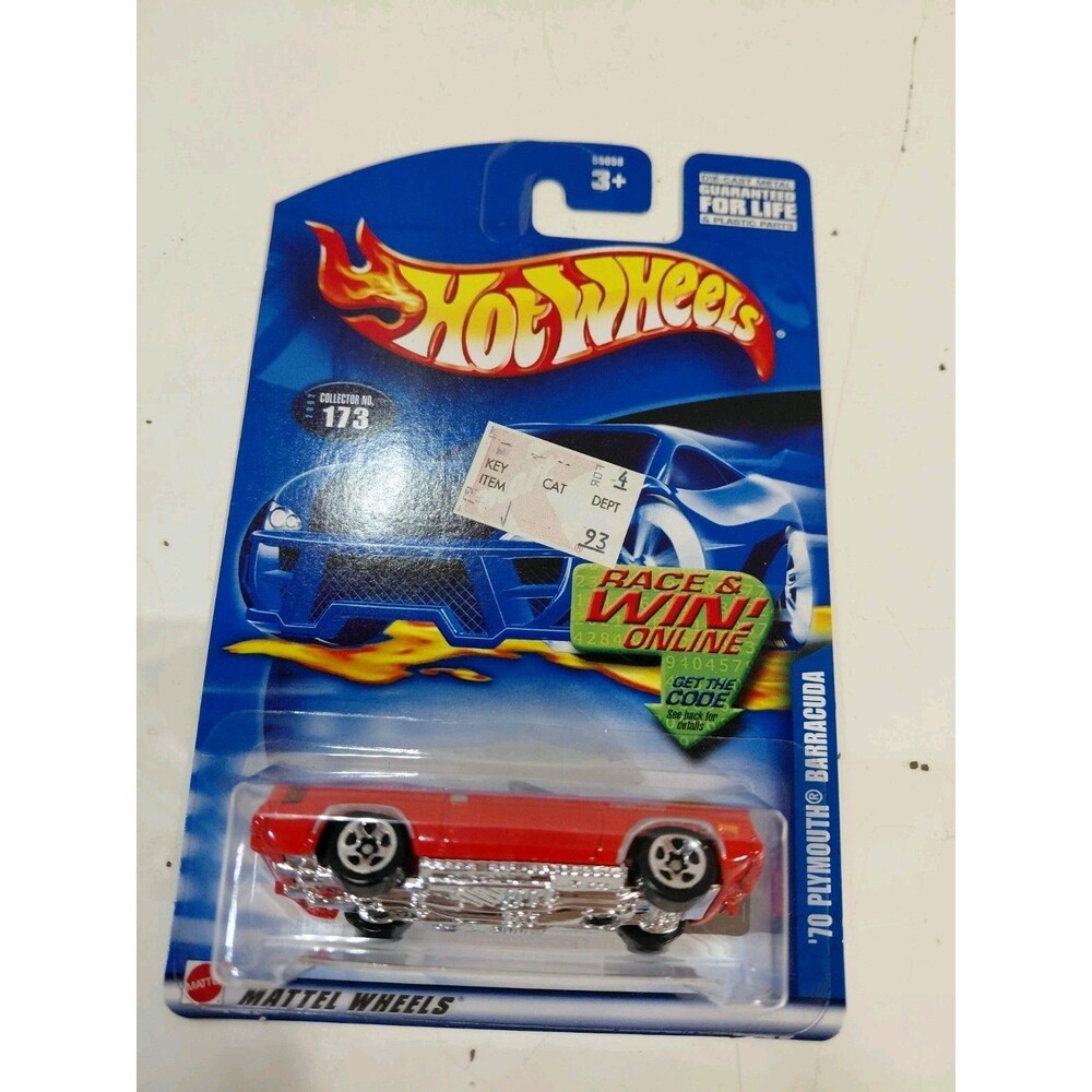NIP Hot Wheels 2001 Main Line 1:64 Die Cast 1970 Plymouth Cuda Convertible Car
